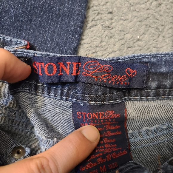Stone Love blue straight legged jeans - Picture 6 of 8